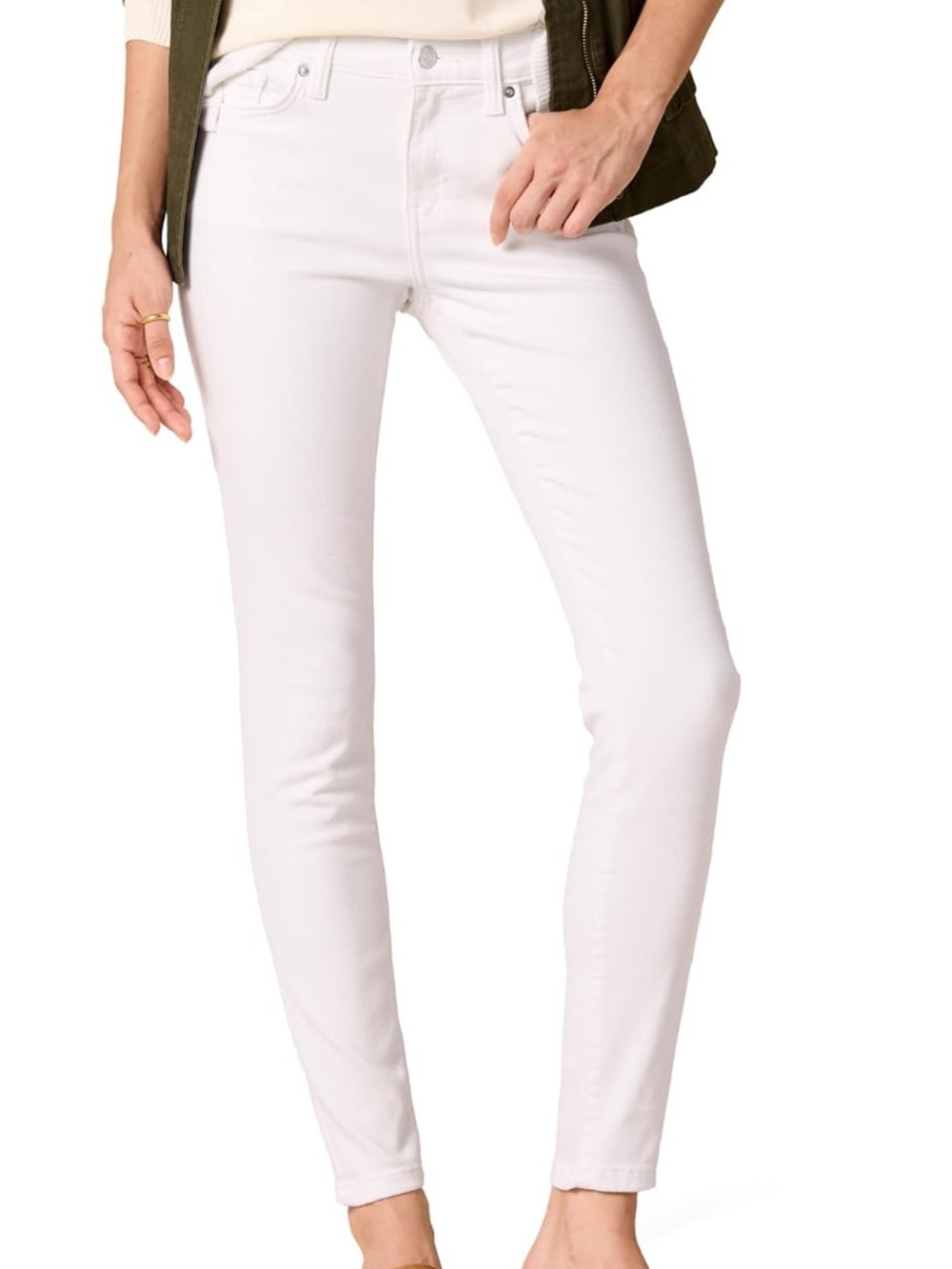 Amazon Essentials women’s white Straight Jeans